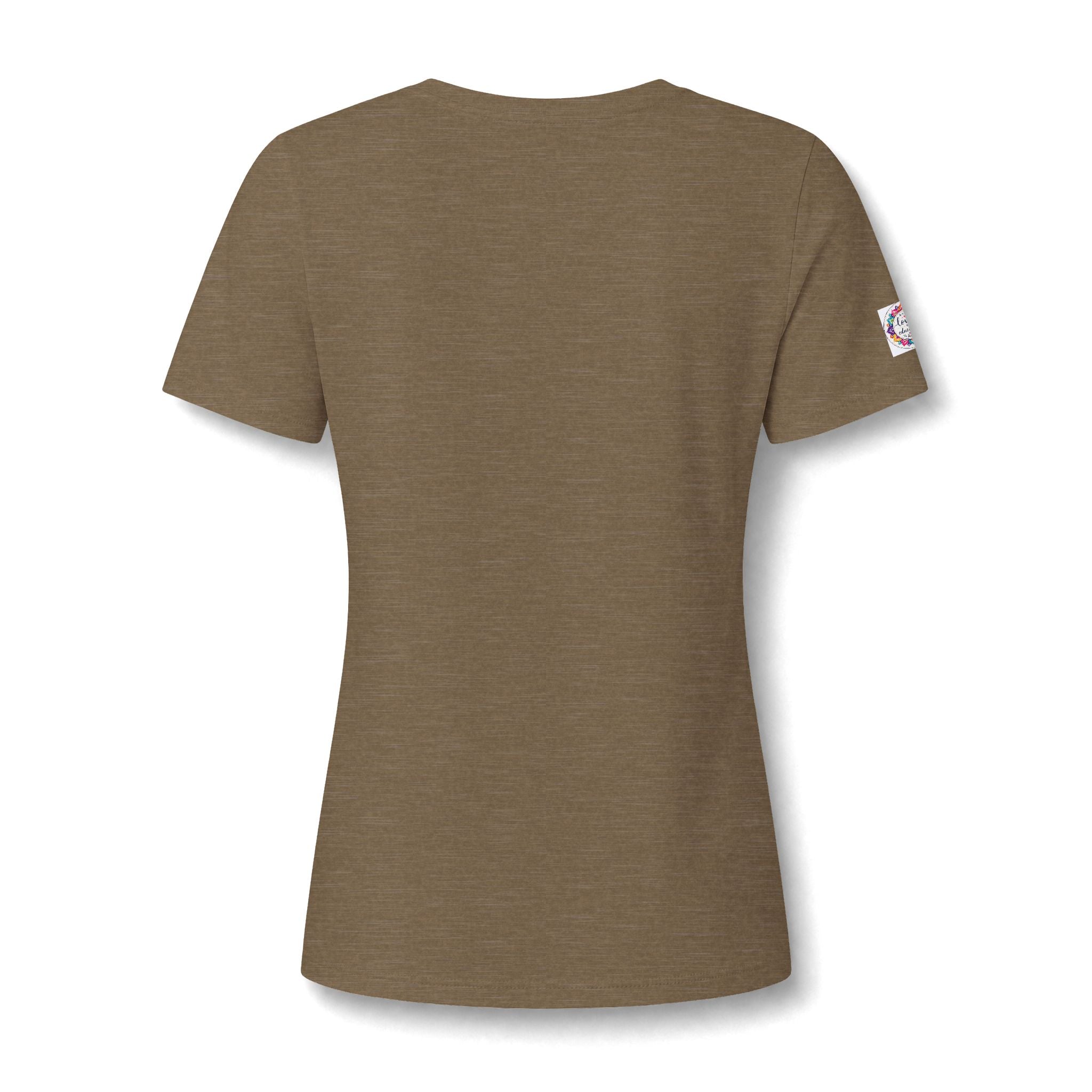 Women's V-Neck Tee - 'Wildly Hopeful' Floral Graphic