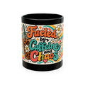Fueled by Caffeine and Chaos Traditional Ceramic Mug for Teachers, Leaders, Chaos Coordinators