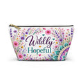 Wildly Hopeful Floral Accessory Pouch