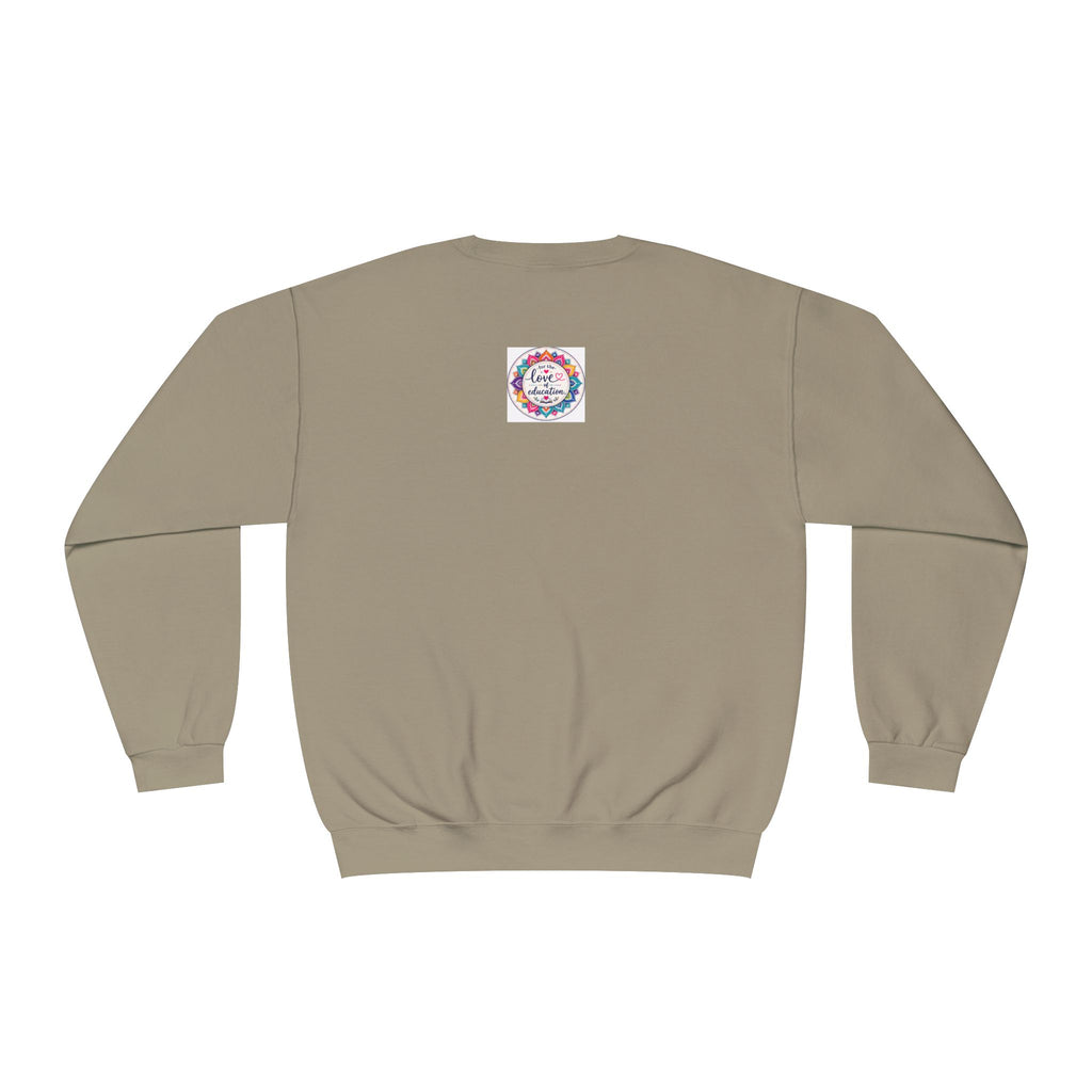 Coffee, Kiddos, Chaos & Hope Crewneck Sweatshirt, Teacher/School Staff/Mom Gift