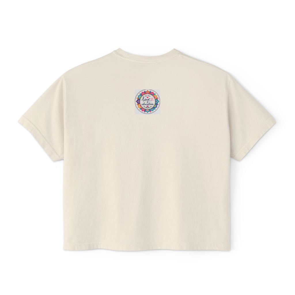 Choose Hope Anyway Boxy Tee — Inspirational Floral Women's Shirt