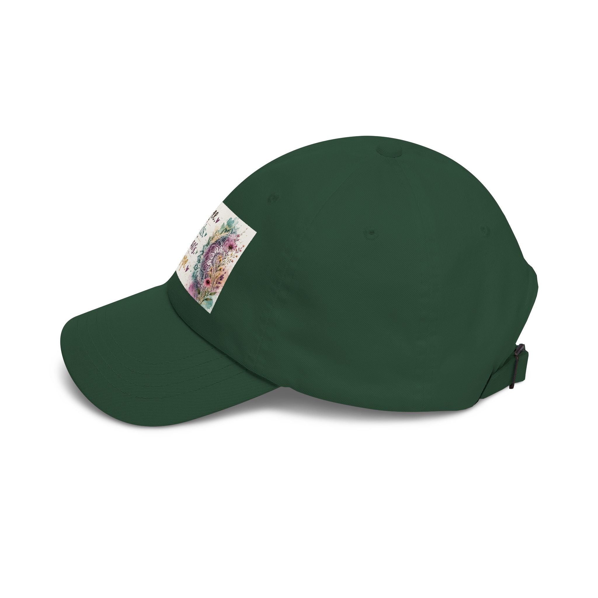 Coffee, Kids, Chaos, Hope Dad Cap — Floral Mom Baseball Hat