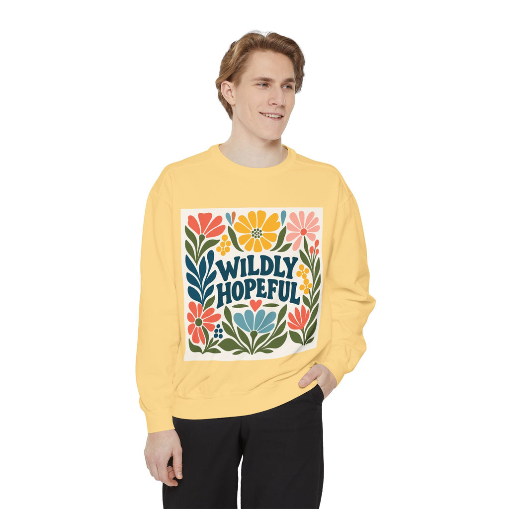 Wildly Hopeful Floral Sweatshirt, Mutiple Trendy Colors
