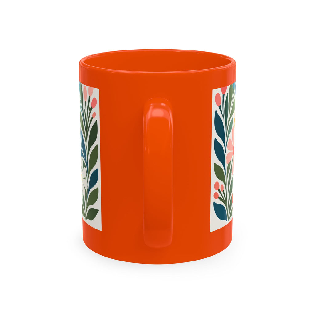 Wildly Hopeful Retro Floral Ceramic Mug — Inspirational Coffee Cup