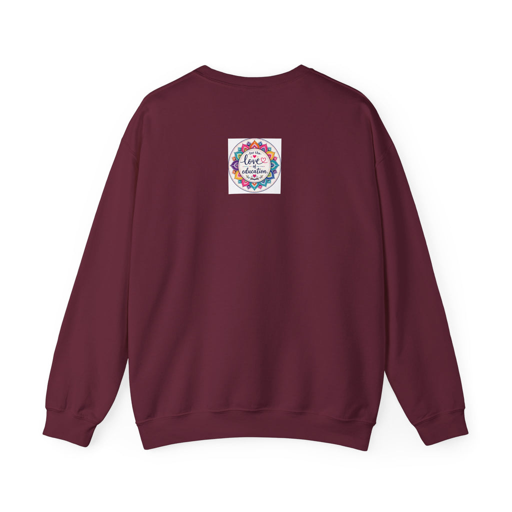 Chaos Coordinator Crewneck Sweatshirt — Funny Floral Educator/Parent Design