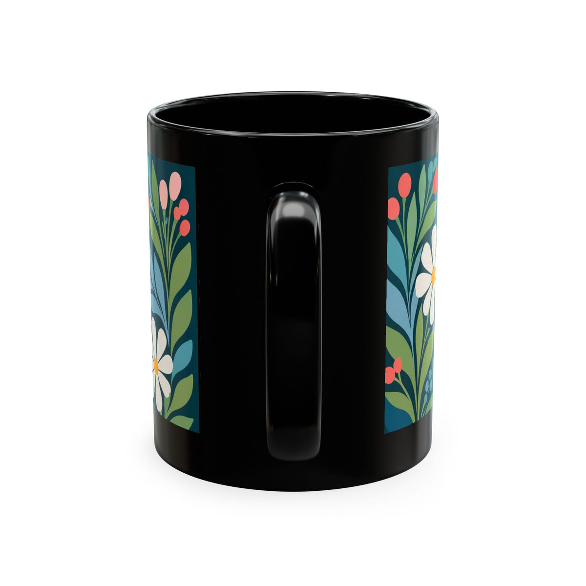 Wildly Hopeful Ceramic Mug — Retro Floral Inspirational Coffee Cup