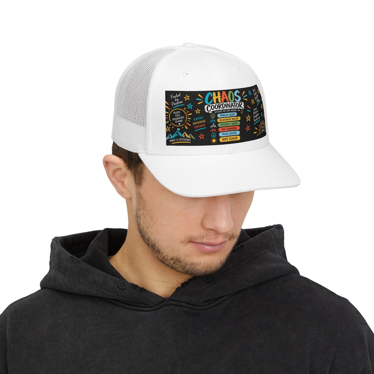 Chaos Coordinator Snapback Trucker Cap — Funny Teacher / Mom or Dad Hat