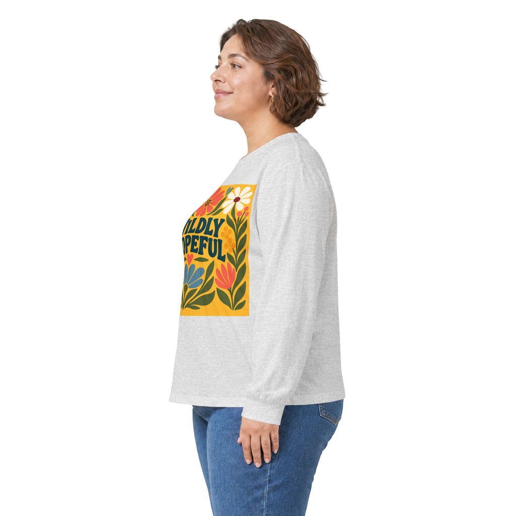 Wildly Hopeful Retro Floral Long Sleeve Tee