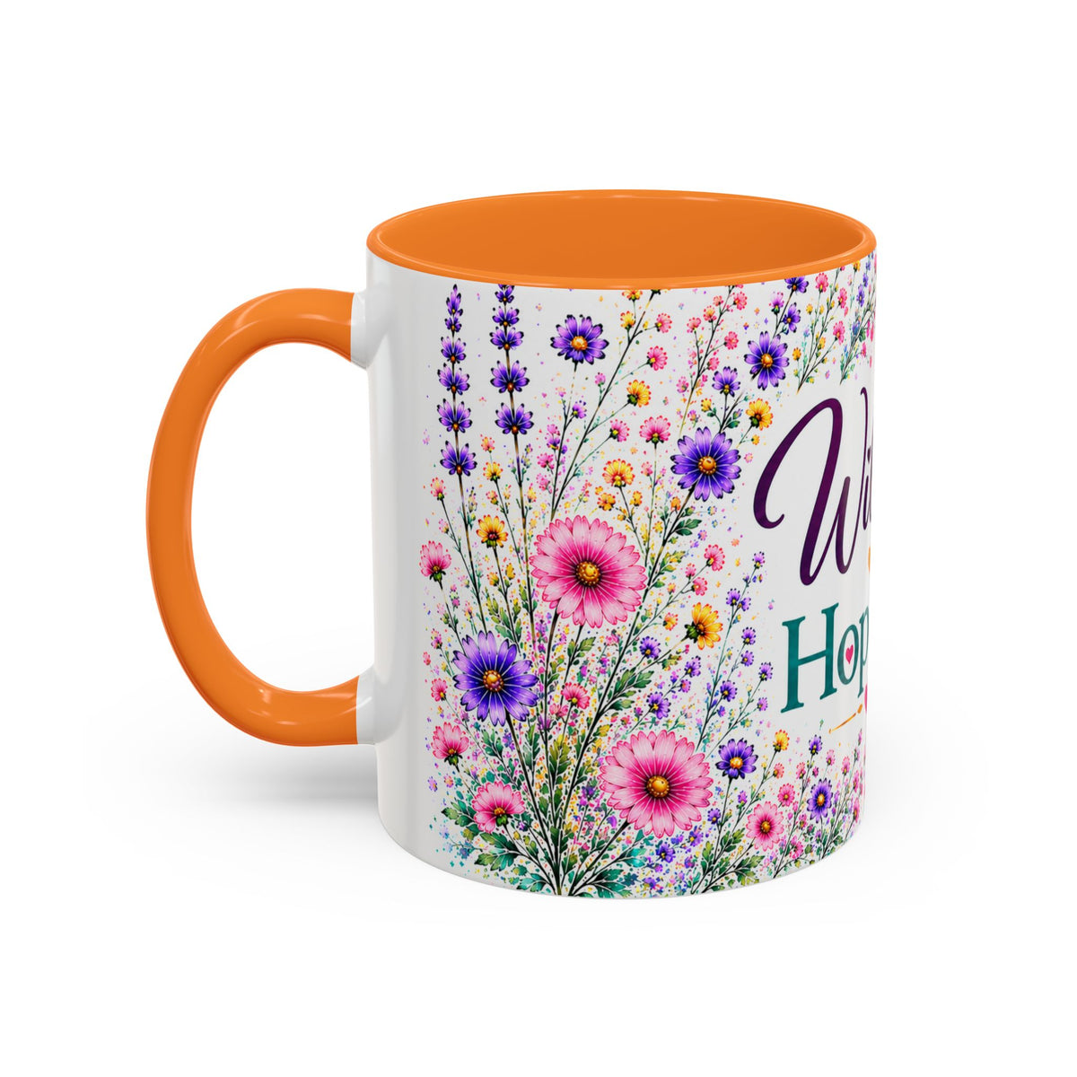 Wildly Hopeful Floral Ceramic Mug (11oz/15oz)