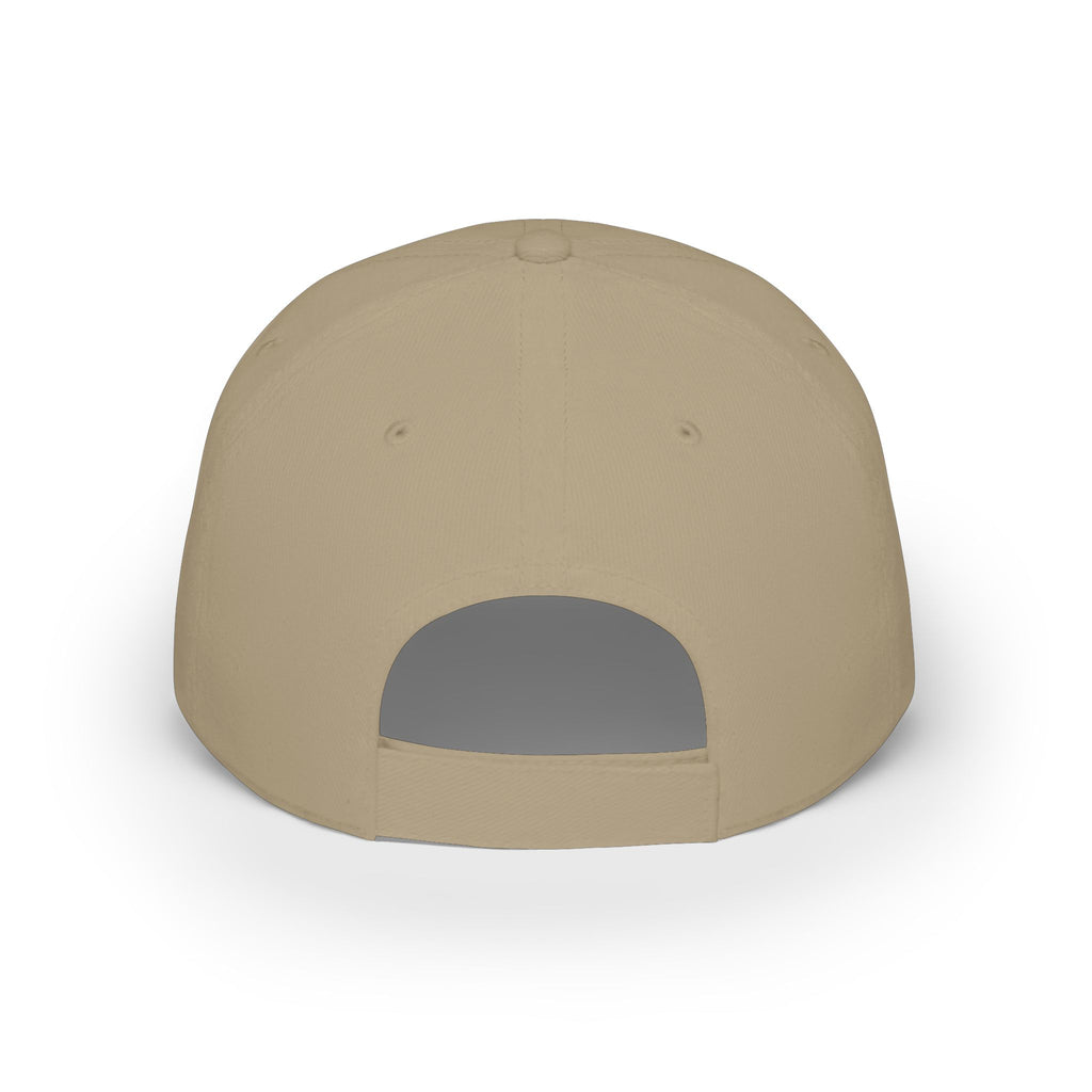 Low Profile Baseball Cap — "Coffee, Kids, Chaos & Hope" Colorful Floral Design