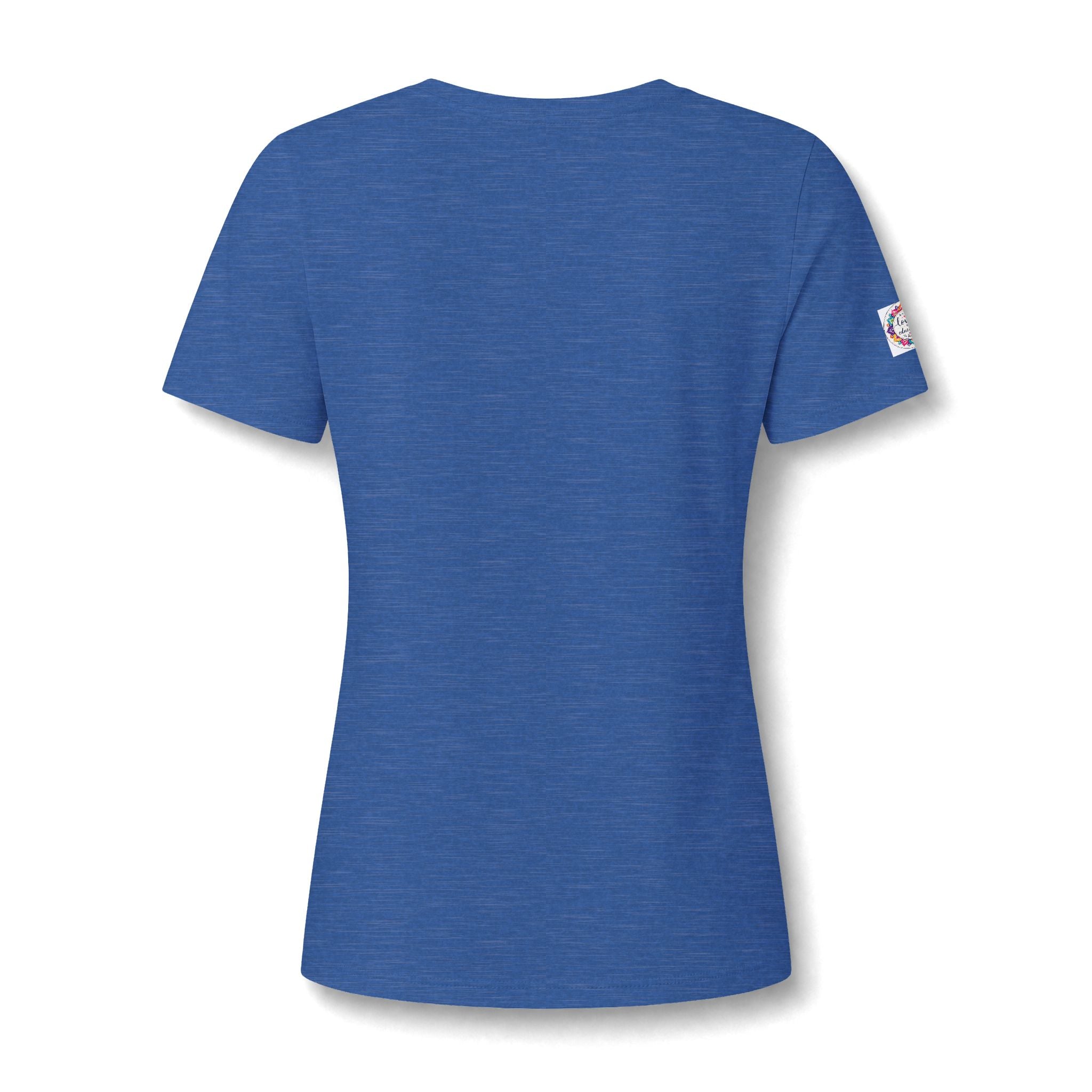 Women's V-Neck Tee - 'Wildly Hopeful' Floral Graphic