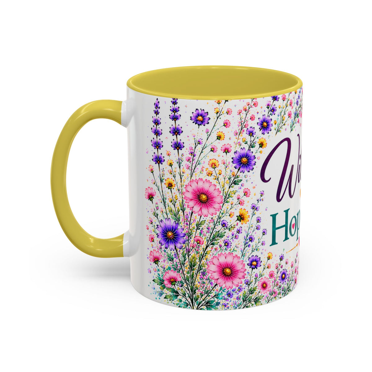 Wildly Hopeful Floral Ceramic Mug (11oz/15oz)