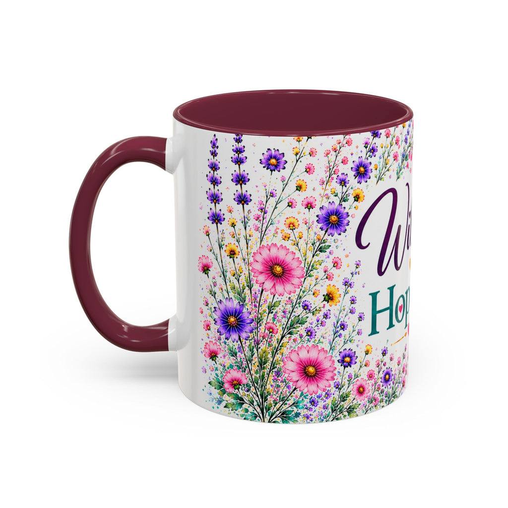 Wildly Hopeful Floral Ceramic Mug (11oz/15oz)