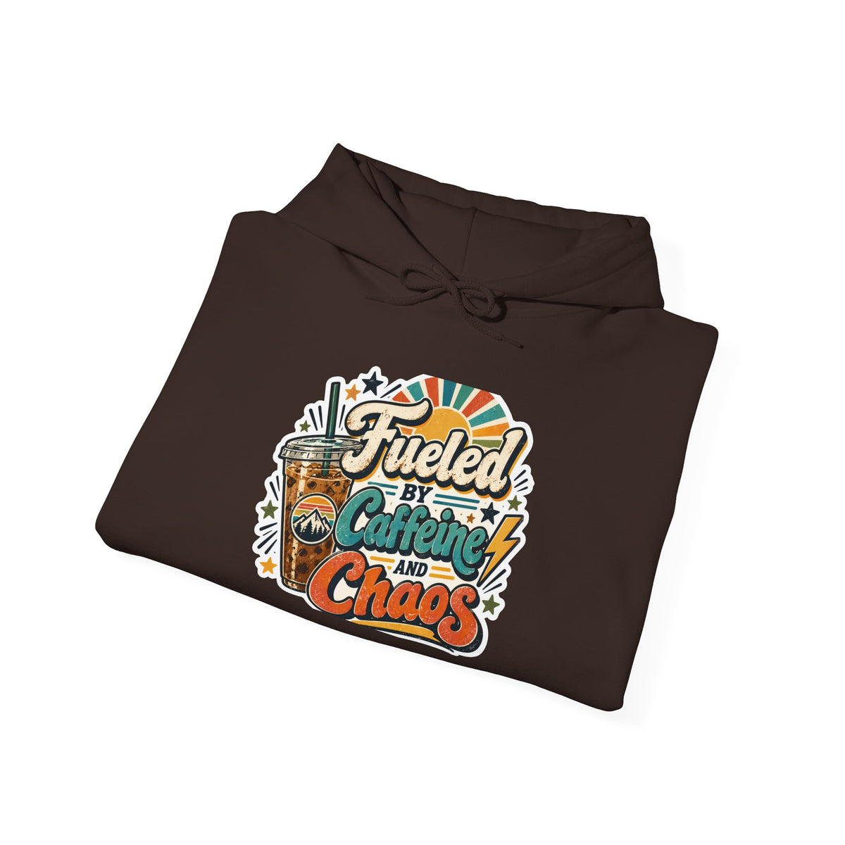 Fueled by Caffeine & Chaos Coffee Lover Unisex Hoodie