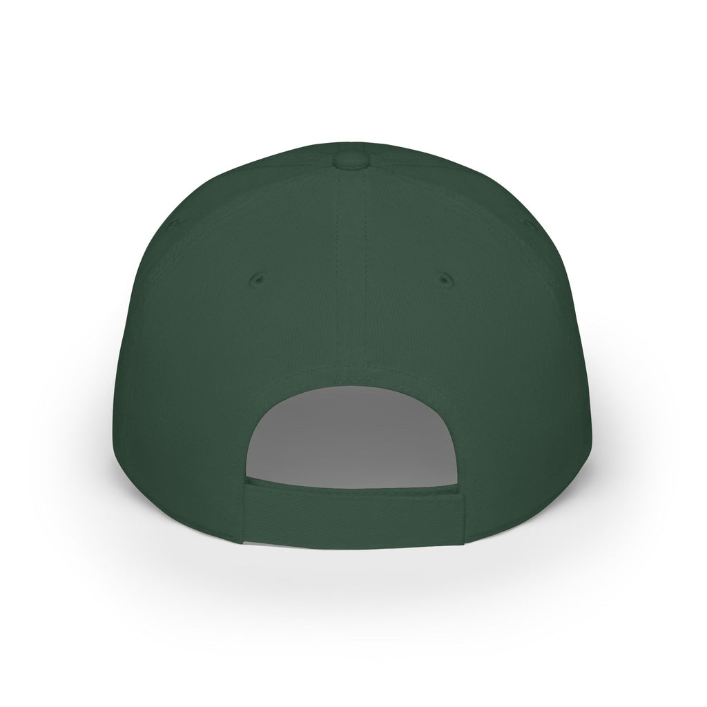 Low Profile Baseball Cap — "Coffee, Kids, Chaos & Hope" Colorful Floral Design