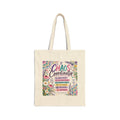 Chaos Coordinator Canvas Tote — Funny Floral Organizer Gift Bag