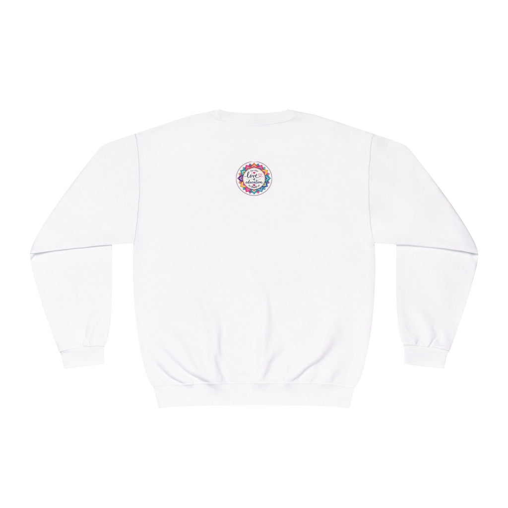 Coffee, Kiddos, Chaos & Hope Crewneck Sweatshirt, Teacher/School Staff/Mom Gift