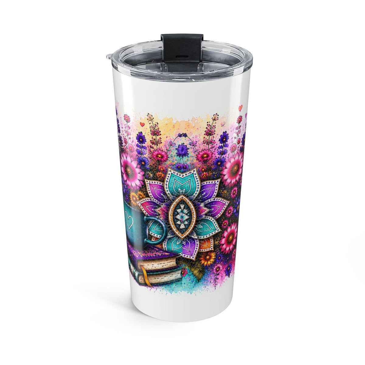 20oz Inspirational Tumbler — "Choose Hope Anyway" Floral Travel Cup