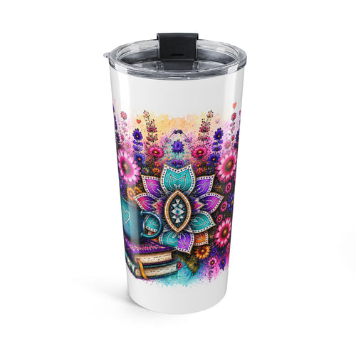 20oz Inspirational Tumbler — "Choose Hope Anyway" Floral Travel Cup