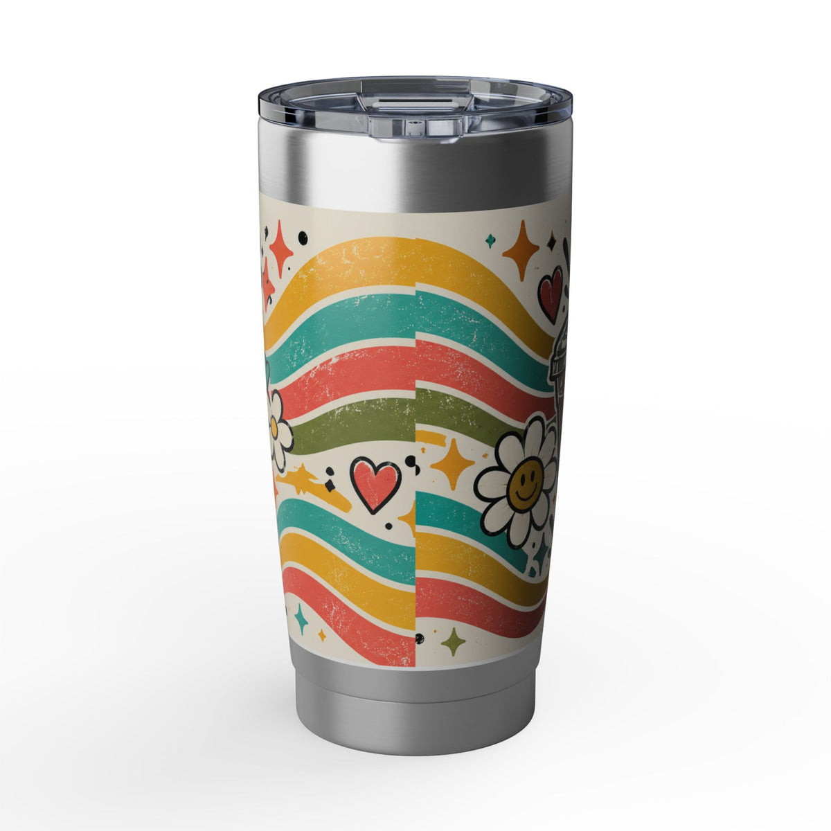 Fueled by Caffeine and Chaos 20oz Tumbler for Teachers, Parents, Leaders, Chaos Coordinators