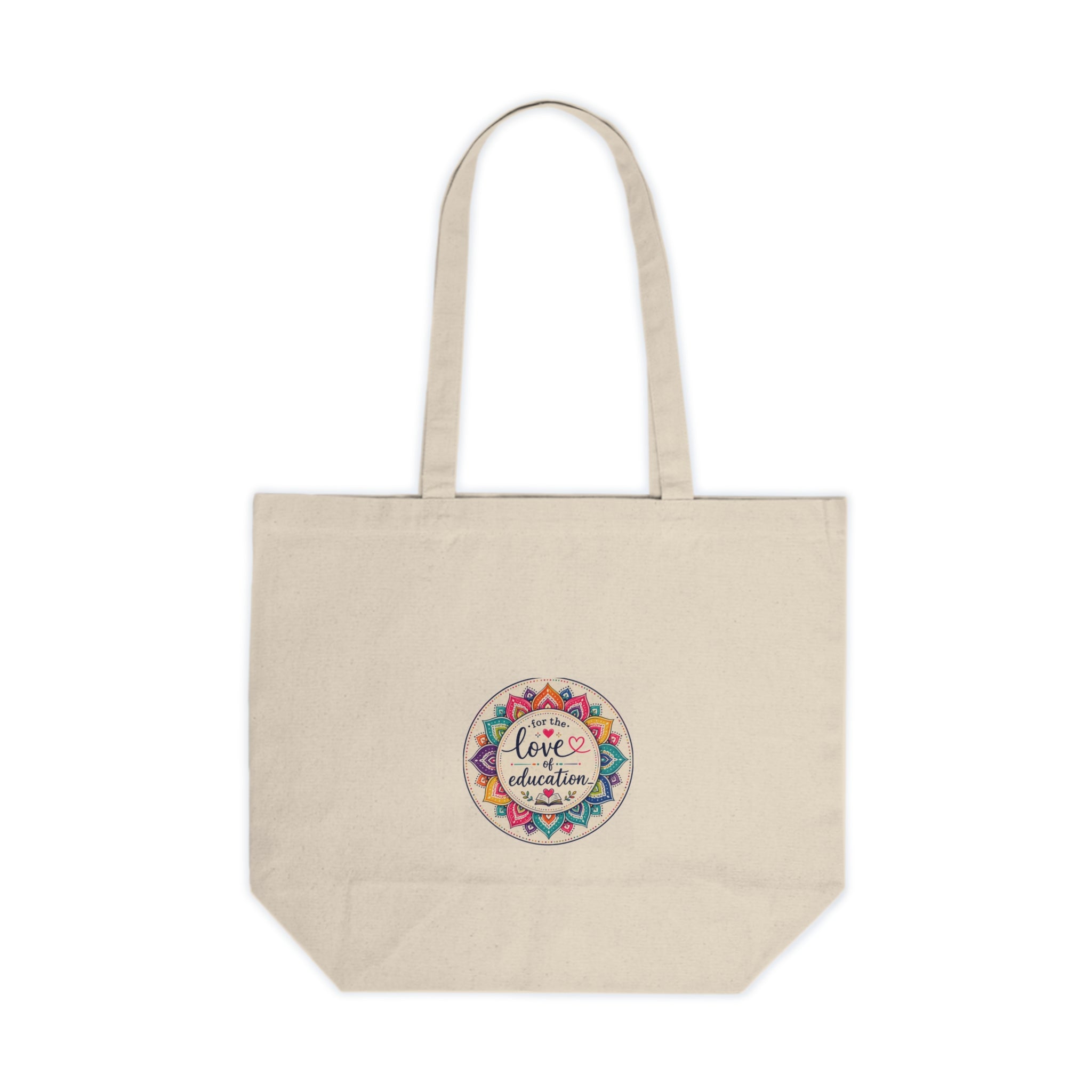 Canvas Tote — “Bring Joy, Carry Hope, Share Kindness” Floral Eco Shopper