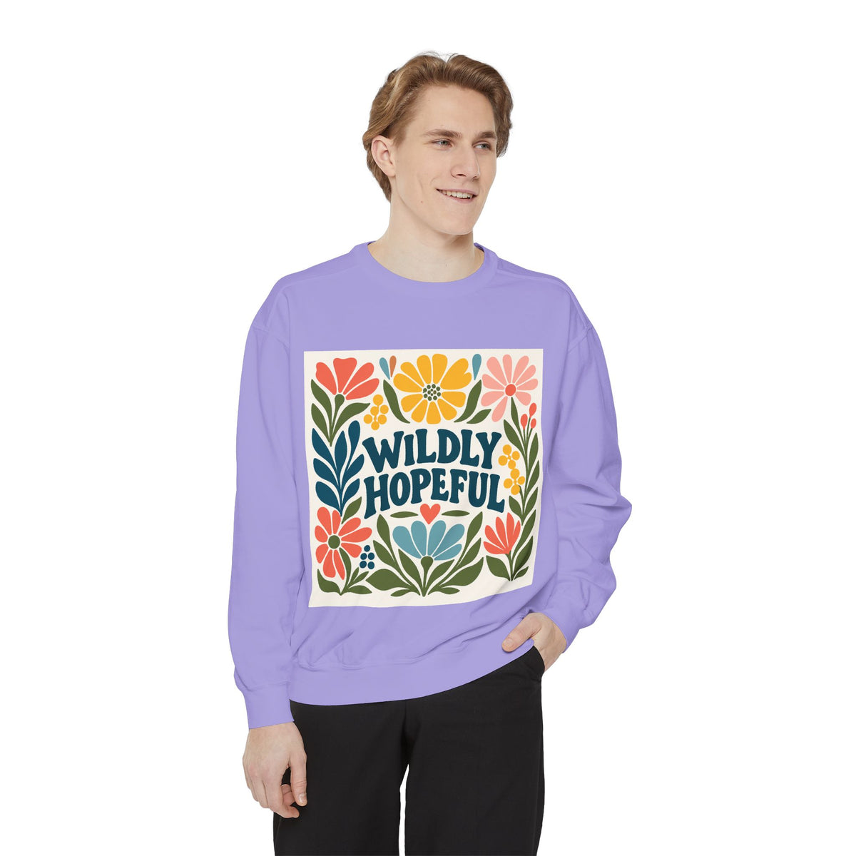 Wildly Hopeful Floral Sweatshirt, Mutiple Trendy Colors