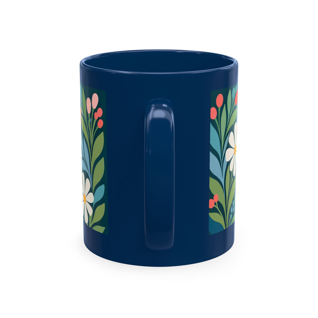 Wildly Hopeful Ceramic Mug — Retro Floral Inspirational Coffee Cup
