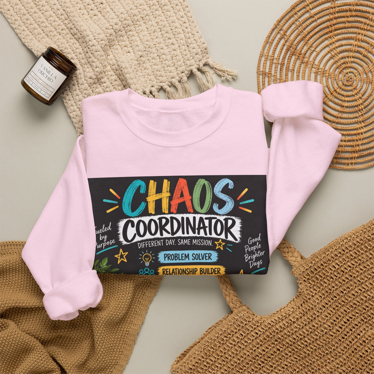 Chaos Coordinator Sweatshirt — Funny Teacher/Parent Gift Crewneck