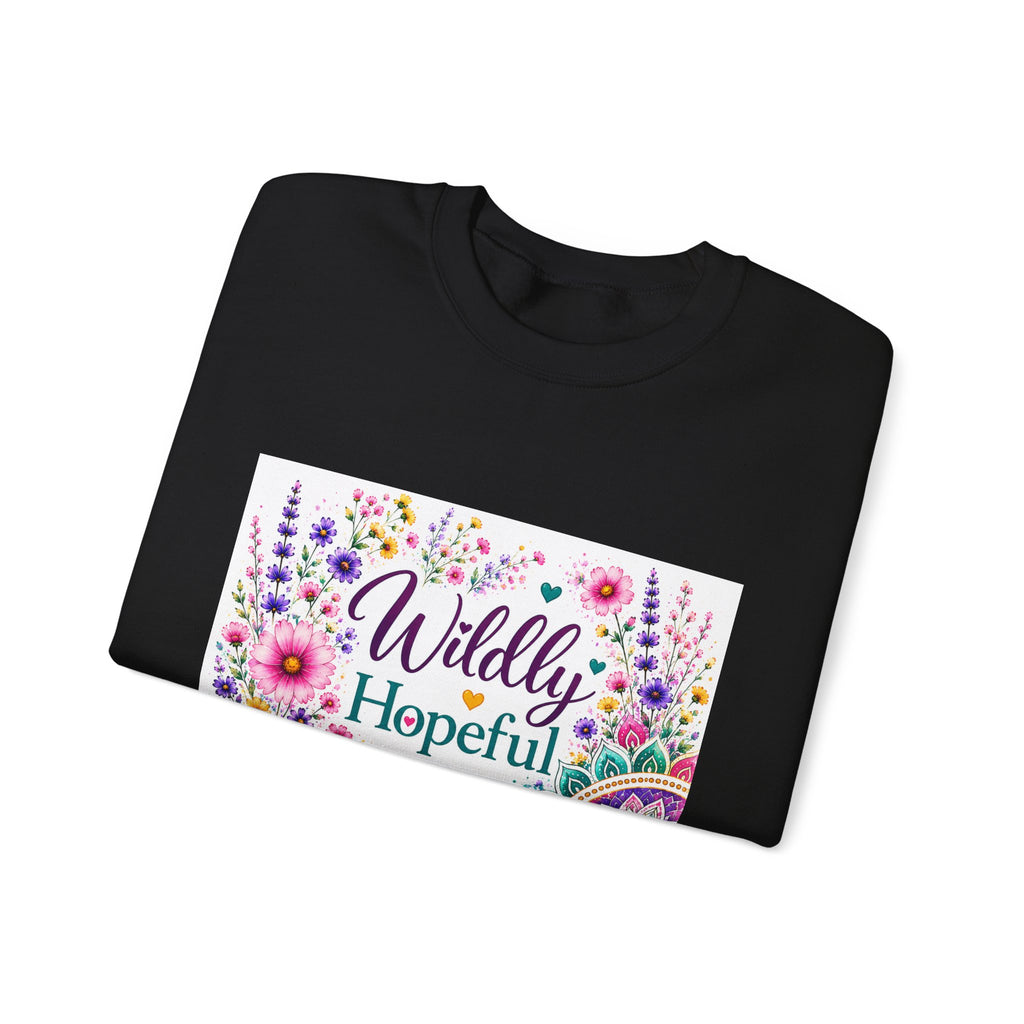 Crewneck Sweatshirt — Wildly Hopeful Floral Graphic