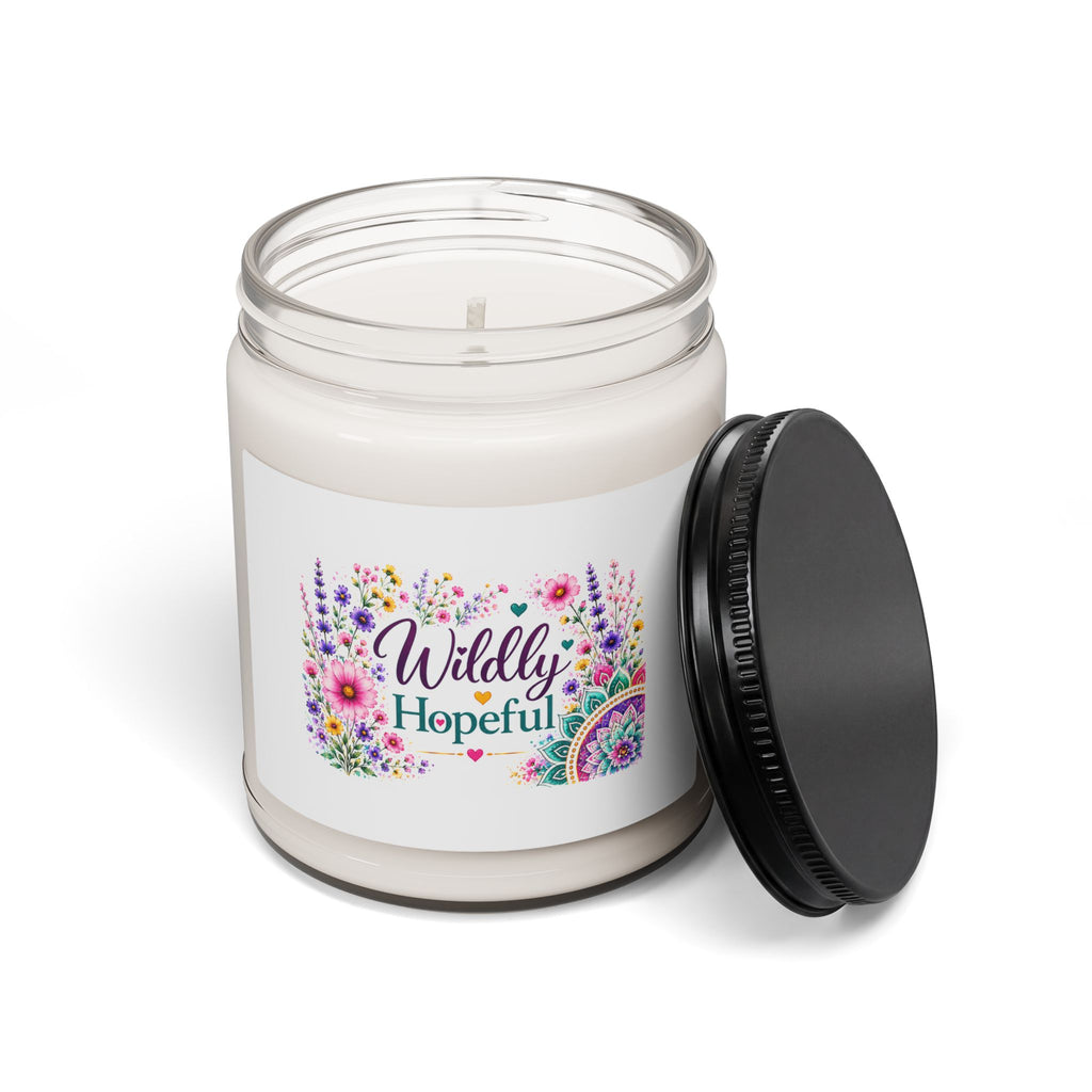 Soy Candle — "Wildly Hopeful" Floral Scented 9oz